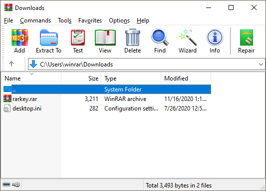 WinRAR Start GUI